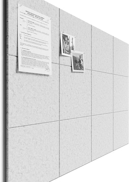 Bumusty Large Felt Bulletin Board 48" x 36" Cork Board Alternative-12 Pack by Bumusty