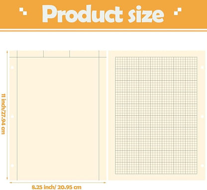 Seajan 2 Pcs Engineering Paper Notebook Engineering Computation Pad 8.5 x 11 - Image 2