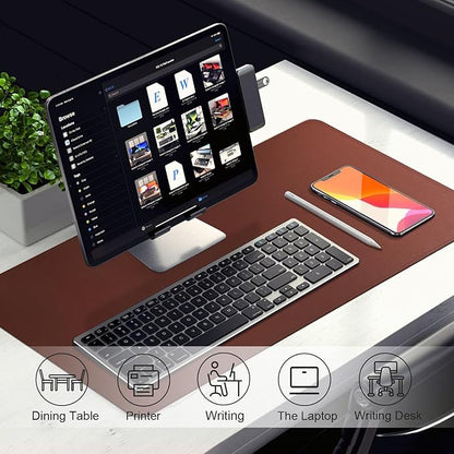 Desk Pad Protector, Leather & Suede Desk Mat, Non-Slip Desk Pad Mat, Large - Image 5