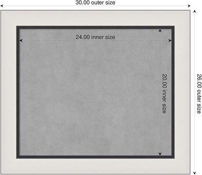 Amanti Art Silver Framed Magnetic Board 26x30 Medium Vision Board - Image 2
