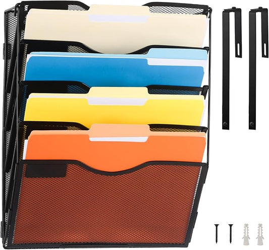 EASEPRES 5 Pocket Mesh Hanging Wall File Organizer by EASEPRES