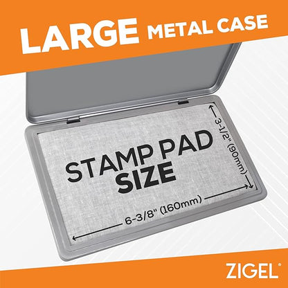 2 Pack Metal Case Stamp Pad Large Size - Image 5