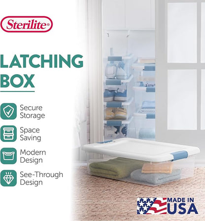 Sterilite 18-Pack Latching Box, Under Bed Storage Bins - Image 3