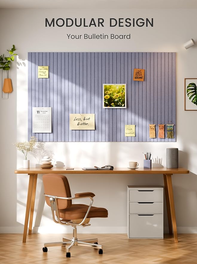 Bumusty Large Cork Board Alternative-36 x24 Felt Bulletin Board Tiles, - Image 6