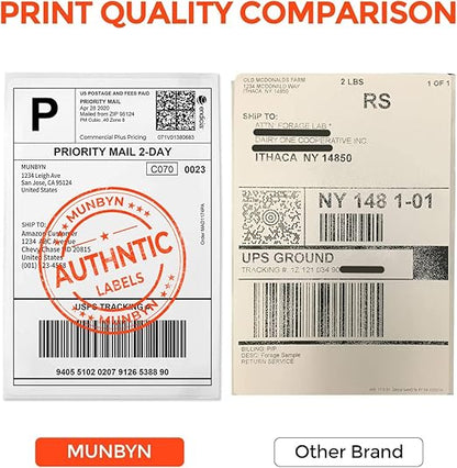 MUNBYN 4x6 Inch Direct Thermal Shipping Labels, Shipping Label Paper - Image 6