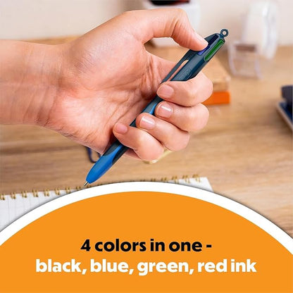 BIC 4 Color Smooth Retractable Ballpoint Pen, 1.0 mm Point - Image 2