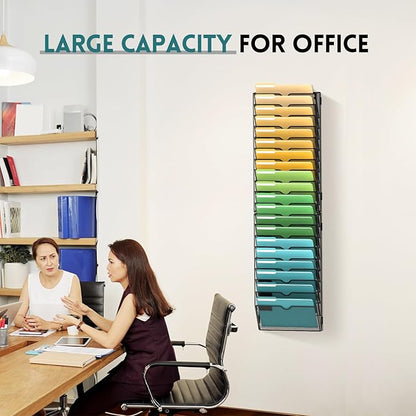 SUPEASY Wall File Organizer Mesh Office Mail Holder, Hanging Wall Organizer - Image 2