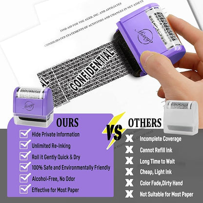 Miseyo Identity Theft Protection Roller Stamp Set - Image 7