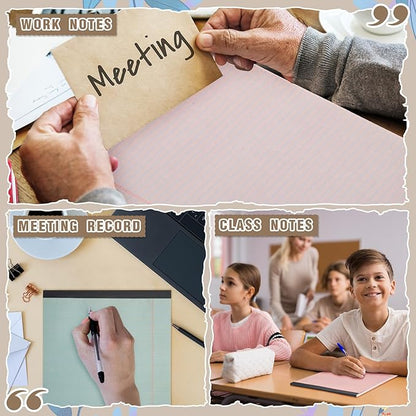 Fuutreo 8 Pcs 8.5'' x 11'' Colored Legal Pad Writing Pads Narrow Ruled 50 - Image 6