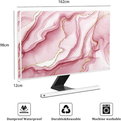 Baocicco Gold Pink Marble Waterproof TV Display Screen Cover 70 Inch TV - Image 2