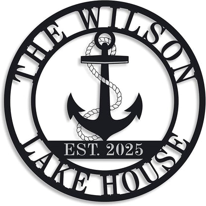 Personalized Lake House Decor, Custom Nautical Wall Decor, Nautical Decor by ENFODREAM