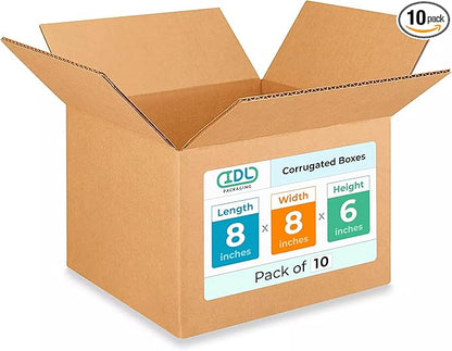 Small Moving & Shipping Boxes 8x8x6 inches by IDLPackaging
