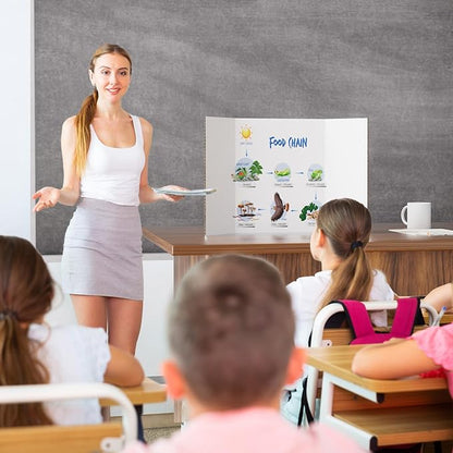 AKONEGE 12 Pack Medium Trifold Poster Board, School Projects, Science Fair - Image 7