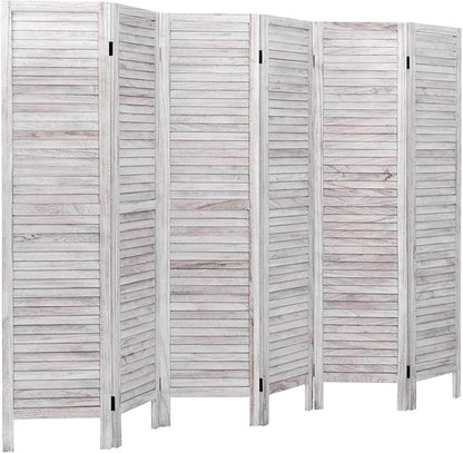 Giantex 6 Panel Wood Room Divider, 5.6 Ft Tall Oriental Folding Freestanding by Giantex