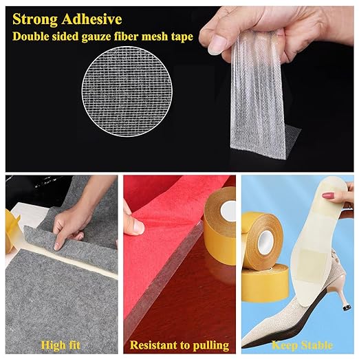 KAIYUER 3.2in x 66FT, Double Sided Fabric Tape Heavy Duty, Strong Double Sided - Image 4