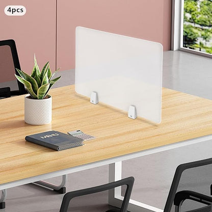 4PCS Desk Dividers Office Partitions, Privacy Desk Panel Protective, Acrylic - Image 7