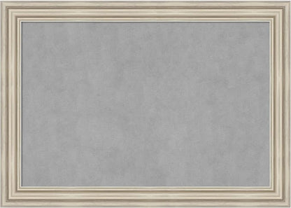Amanti Art Silver Framed Magnetic Board 30x42 Large Vision Board by AmantiArt