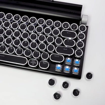 Adventurers Typewriter Style Retro Mechanical Keyboard, 83 Key Bluetooth 5.0 - Image 5