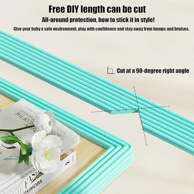 Soft Extra-Wide Edge Protector for Baby, 6.5ft Baby Proofing Edge Guards - Image 2