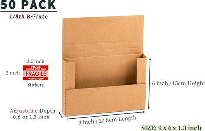 YUSHYIJIE 50 Pack 9x6x1.3 inch Small Shipping Boxes - Image 5