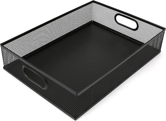 EsOfficce Desk Drawer Organizer, A4 Large Metal Mesh Desk Rrganizer Tray by EsOfficce