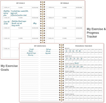 Fitness Journal for Women & Men, A5 Workout Journal/Planner Daily Exercise Log - Image 4