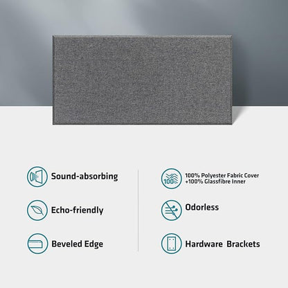 23.62" X 11.81" X 2" Fiberglass Wall Panel, 4 Pack Acoustic Panels, Acoustic - Image 6