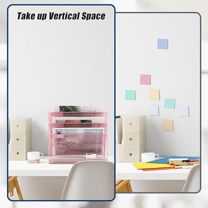 EASEPRES Desk File Organizer Mesh 4-Tier, Hanging Wall Mount Document - Image 4