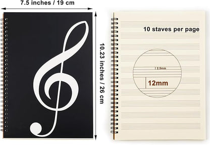 MoHern Blank Sheet Music Notebook, 160 Pages Composition Staff Paper Notebook - Image 5