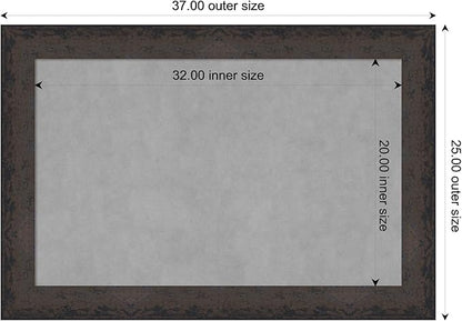 Amanti Art Black Framed Magnetic Board 25x37 Large Vision Board - Image 3