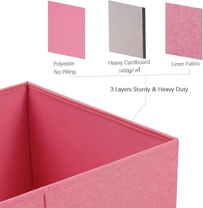 HOONEX Linen Foldable Storage Bins - Image 3