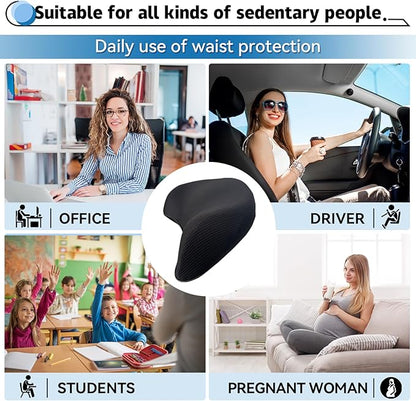 Lumbar Support Pillow for Car, 100% Memory Foam Lumbar Pillow - Image 3
