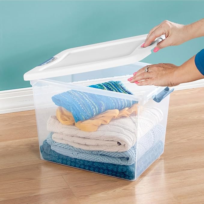 Sterilite 6-Pack Latching Box, Under Bed Storage Bins - Image 8