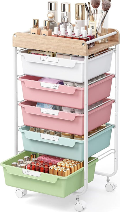 Rolling Storage Utility Cart by SYKIARIOL