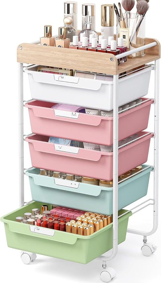 Rolling Storage Utility Cart by SYKIARIOL