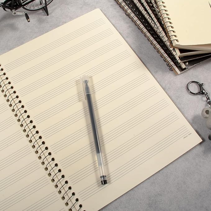 MAXCURY Blank Sheet Music Composition Manuscript Staff Paper Art Music Notebook - Image 4