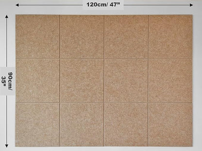DECORITA Felt Wall Tiles | Large Cork Board Alternative | Aesthetic Felt - Image 2