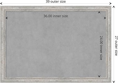 Amanti Art Silver Framed Magnetic Board 27x39 Large Vision Board - Image 4