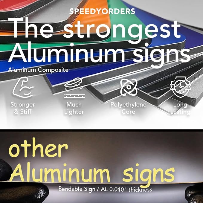 Custom Personalized Aluminum Metal Business Signs, Outdoor Waterproof - Image 2