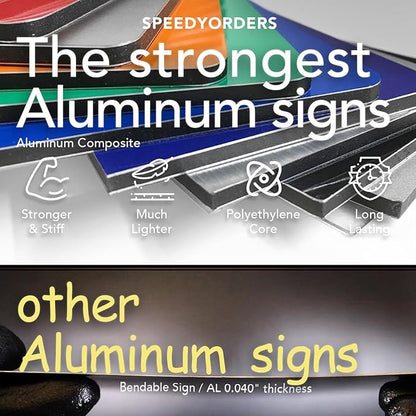 Custom Personalized Aluminum Metal Business Signs, Outdoor Waterproof - Image 2