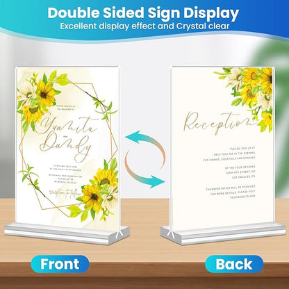 Acrylic Sign Holder 8.5x11, Plastic Flyer Display Holder - Image 5