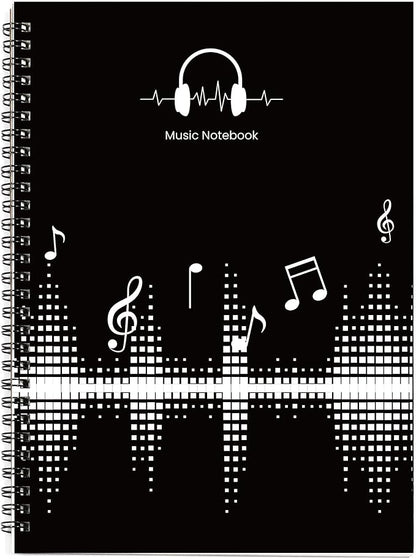 MAXCURY Blank Sheet Music Composition Manuscript Staff Paper Art Music Notebook by MAXCURY