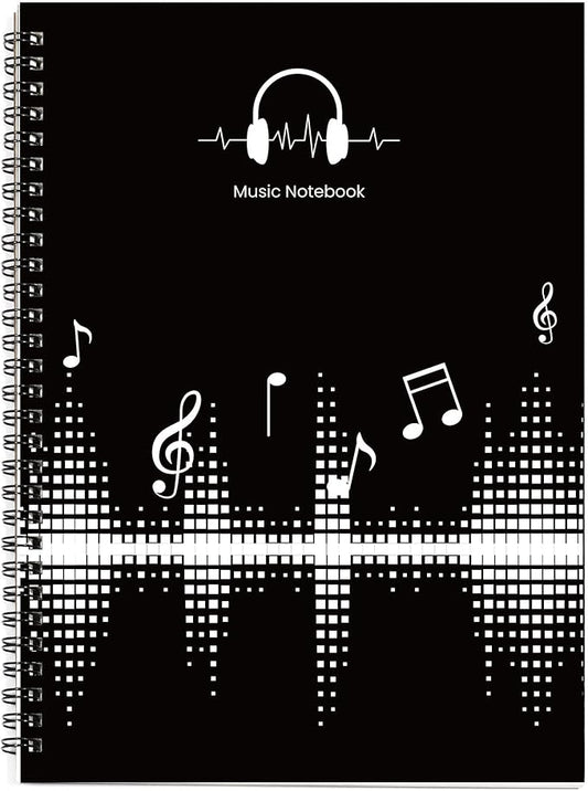 MAXCURY Blank Sheet Music Composition Manuscript Staff Paper Art Music Notebook by MAXCURY