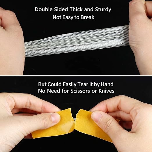 MILEQEE Double Sided Tape Heavy Duty, 1.18" x 66FT, Universal High Tack Strong - Image 4