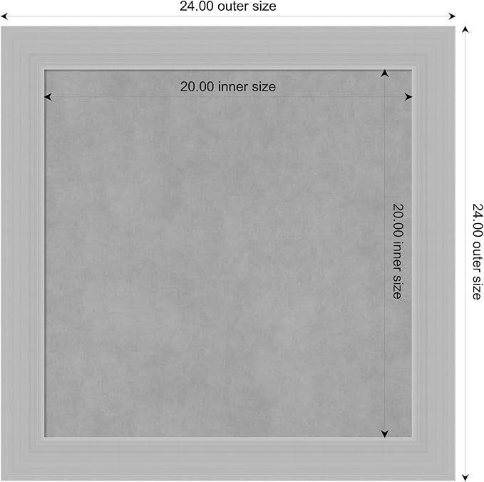Amanti Art Silver Framed Magnetic Board 24x24 Medium Vision Board - Image 3
