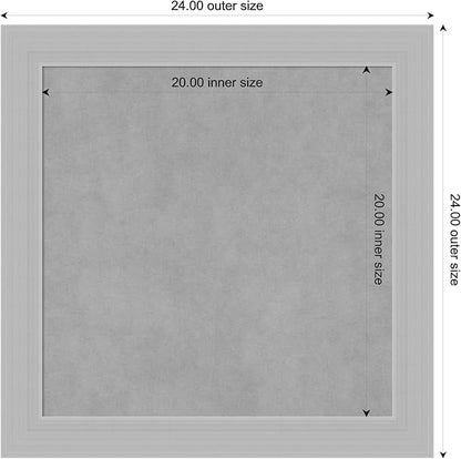 Amanti Art Silver Framed Magnetic Board 24x24 Medium Vision Board - Image 4