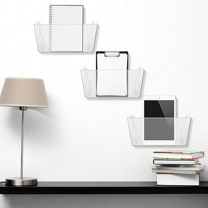 Tenceur 12 Pcs Plastic Single Pocket Wall Mount File Holder - Image 7