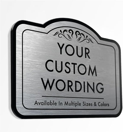 Custom Decorative Outdoor Waterproof Metal Signs, Personalized Aluminum Design by SpeedyOrders