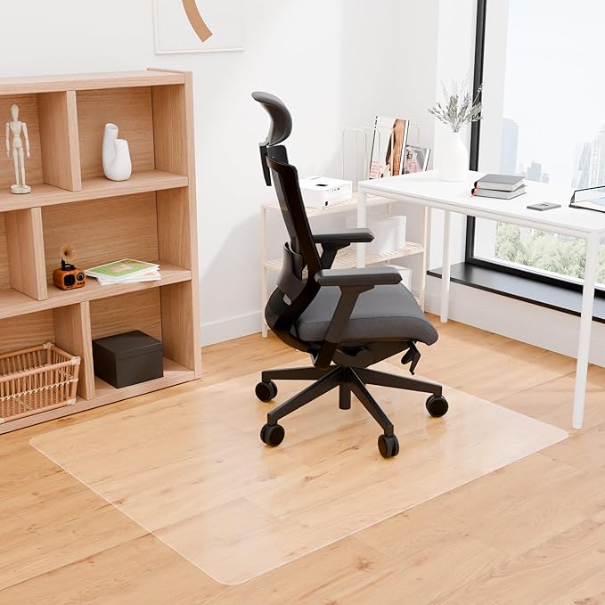 100pointONE Office Chair Mat for Hardwood Floors, Easy Glide Floor Mat for - Image 7