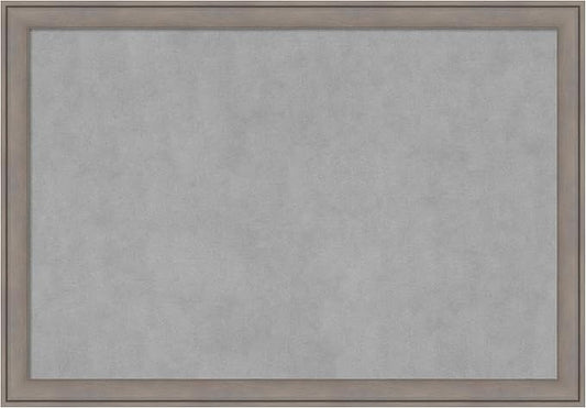 Amanti Art Grey Framed Magnetic Board 27x39 Large Vision Board by AmantiArt